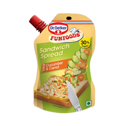 Dr.Oetker Funfoods Spread Sandwich Cucumber And Carrot